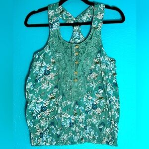 NWOT Poetry Clothing  100% Cotton detailed
Tank